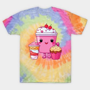 kawaii Ice cream  T-Shirt cute Candy food gilrl T-Shirt